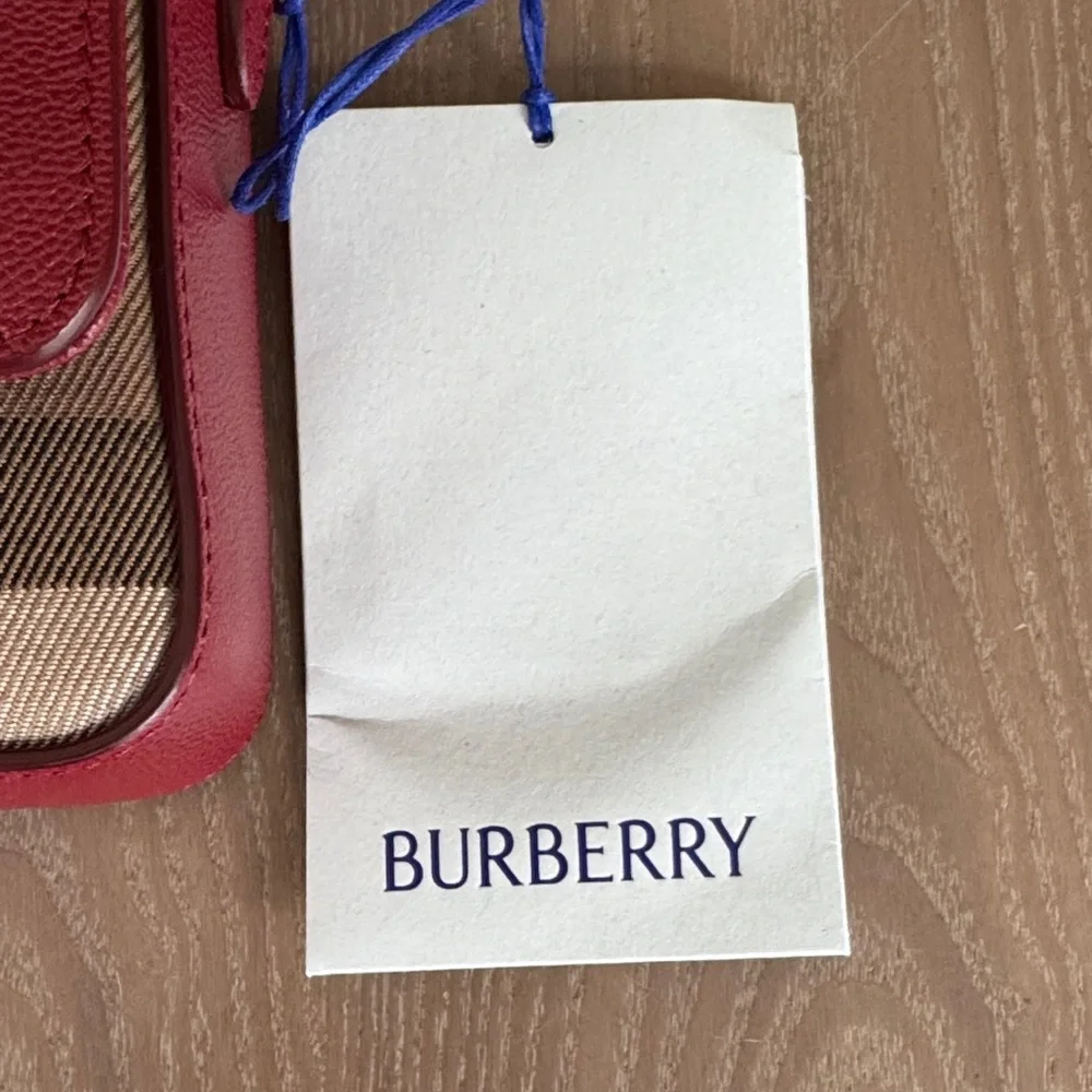 Burberry Red and Tan Crossbody Bag - Picture 3 of 11